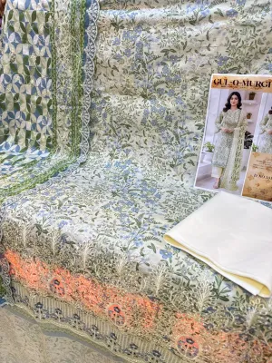 Elegant Pakistani Inspired Unstitched Dress